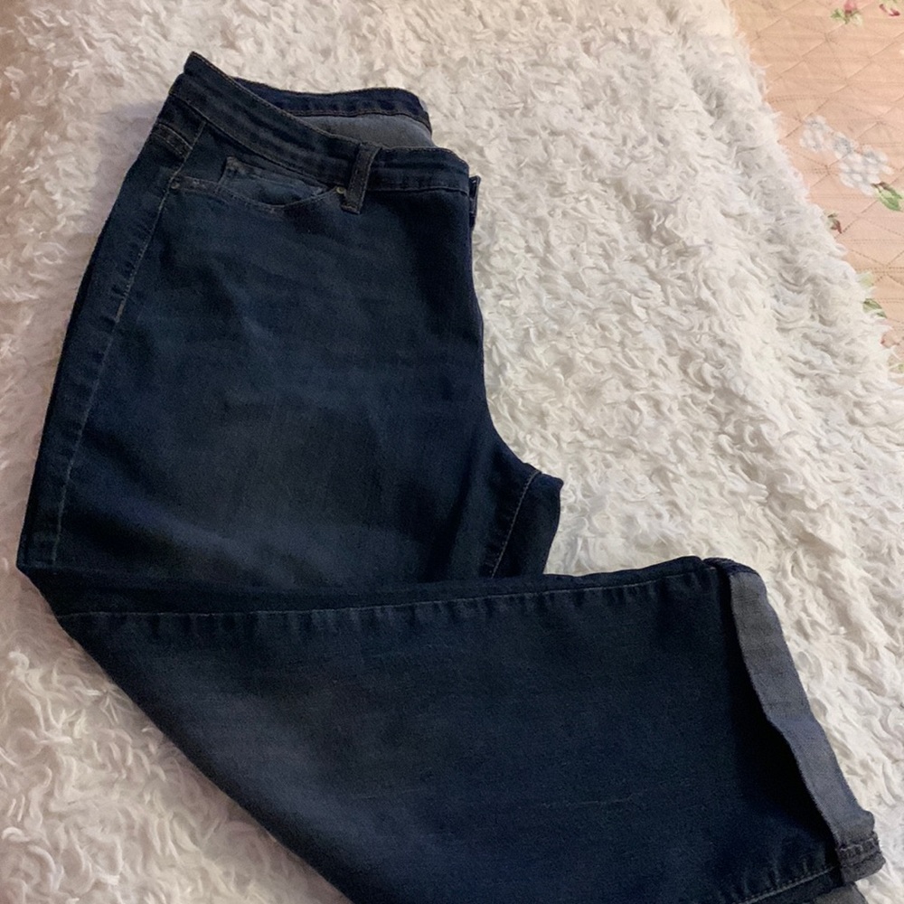 Denim boho crop pants